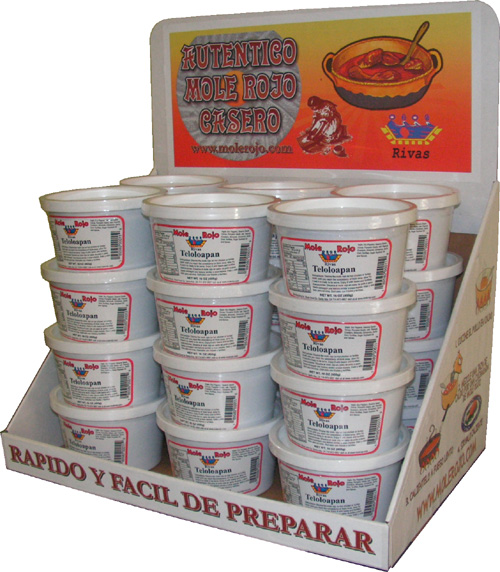 Display box with mole